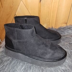 Wild Fable Missy Platform Booties with Memory Foam Insole Womens Size  11 Black